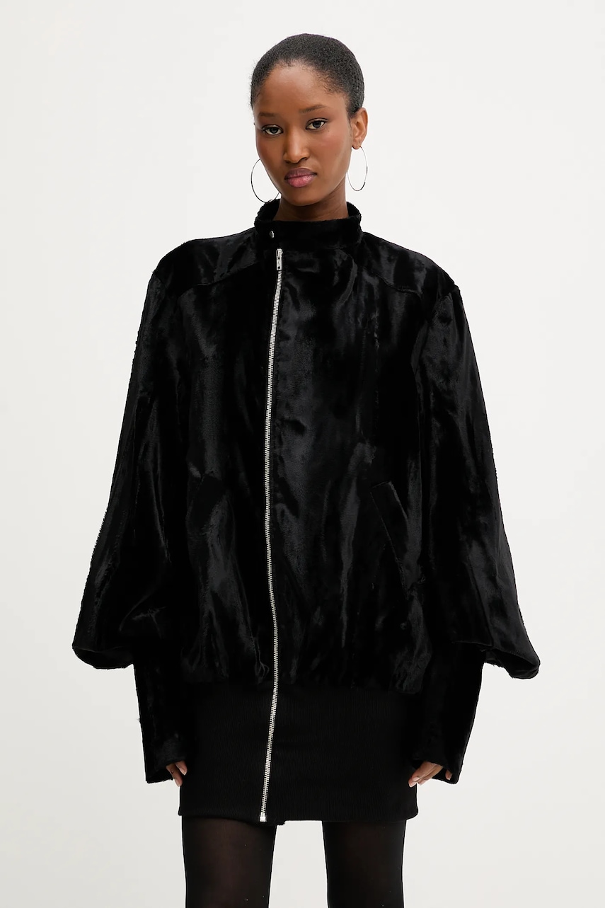 PRESSIAT rochie culoarea negru, mini, oversize, PRE413FW24