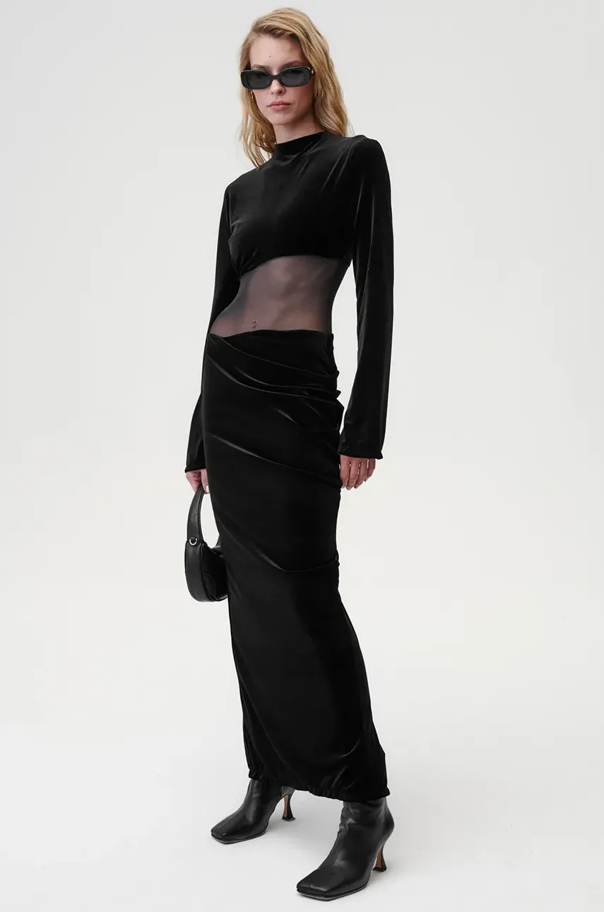 Платье Undress Code Miss Me Dress цвет чёрный maxi облегающее 736 Платье Undress Code Miss Me Dress цвет чёрный maxi облегающее 736
