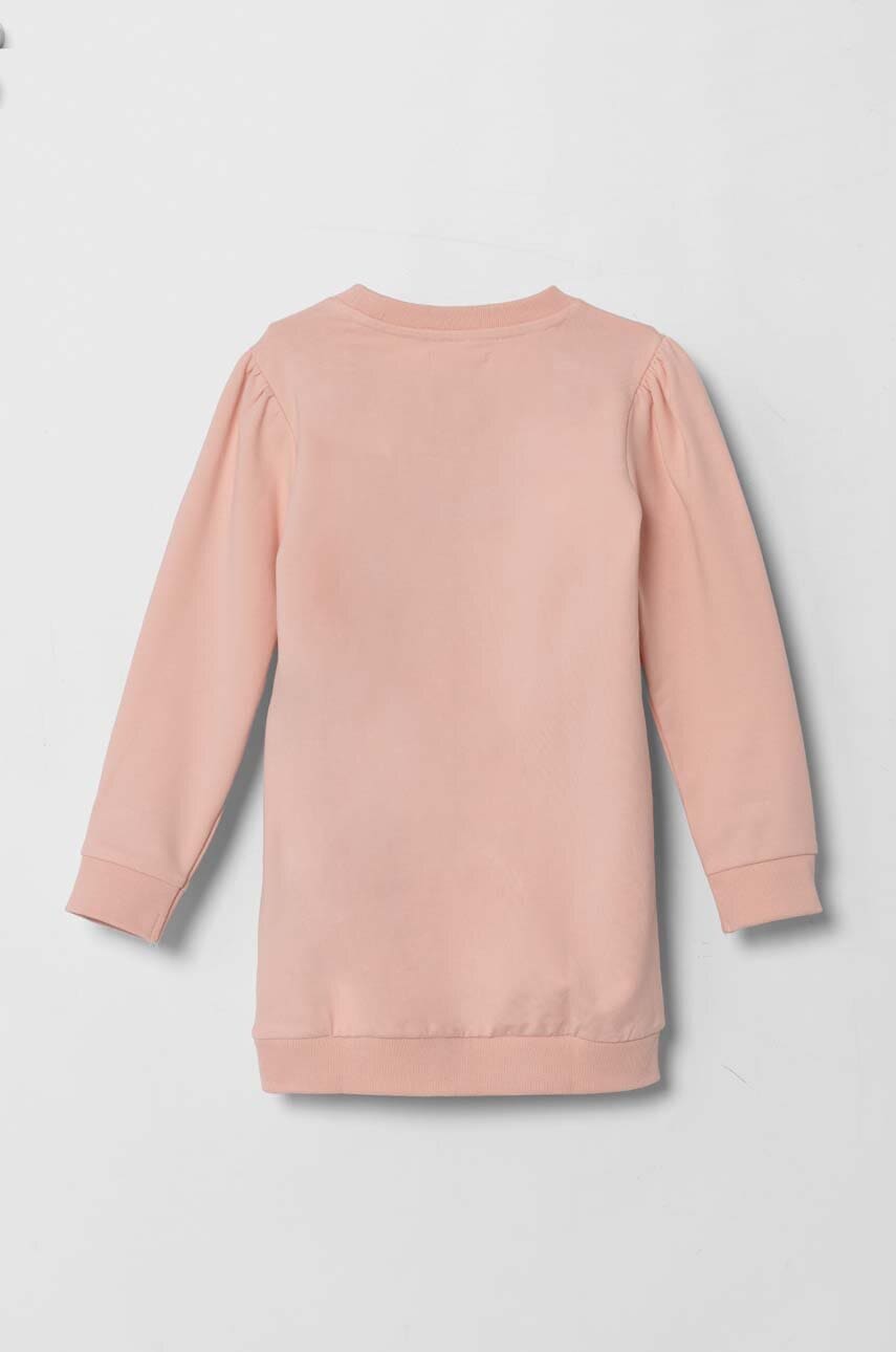 Хлопковое платье Guess цвет розовый mini прямое K4YK16 KA6V4 Хлопковое платье Guess цвет розовый mini прямое K4YK16 KA6V4