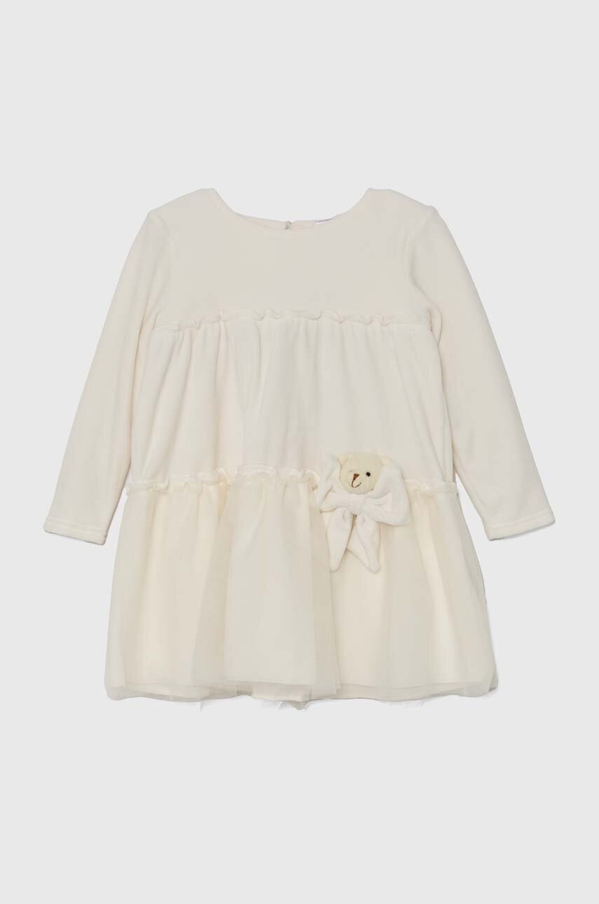 Детское платье Jamiks LISBETH цвет белый mini расклешённое JZH094