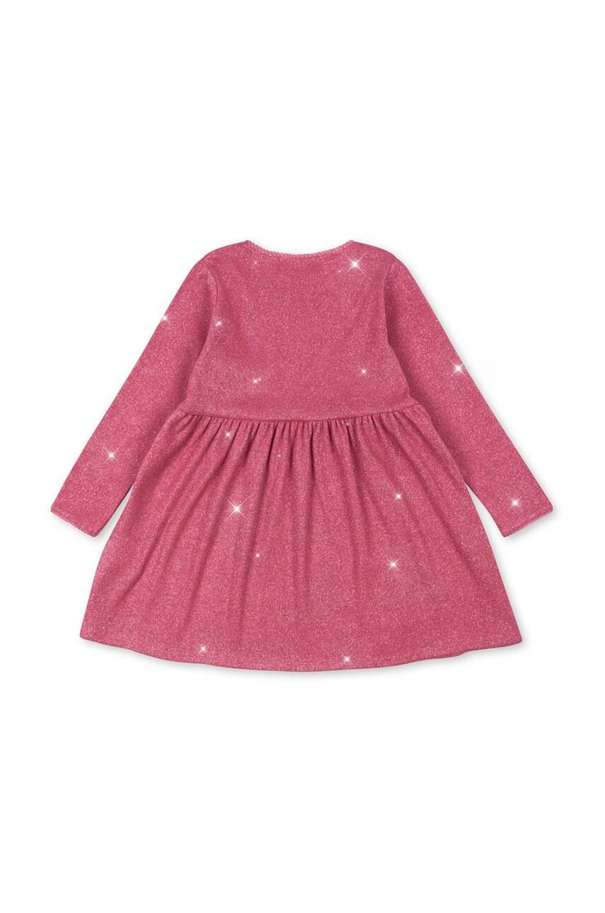 Платье Konges Sløjd ROLI DRESS цвет розовый mini расклешённое KS101654