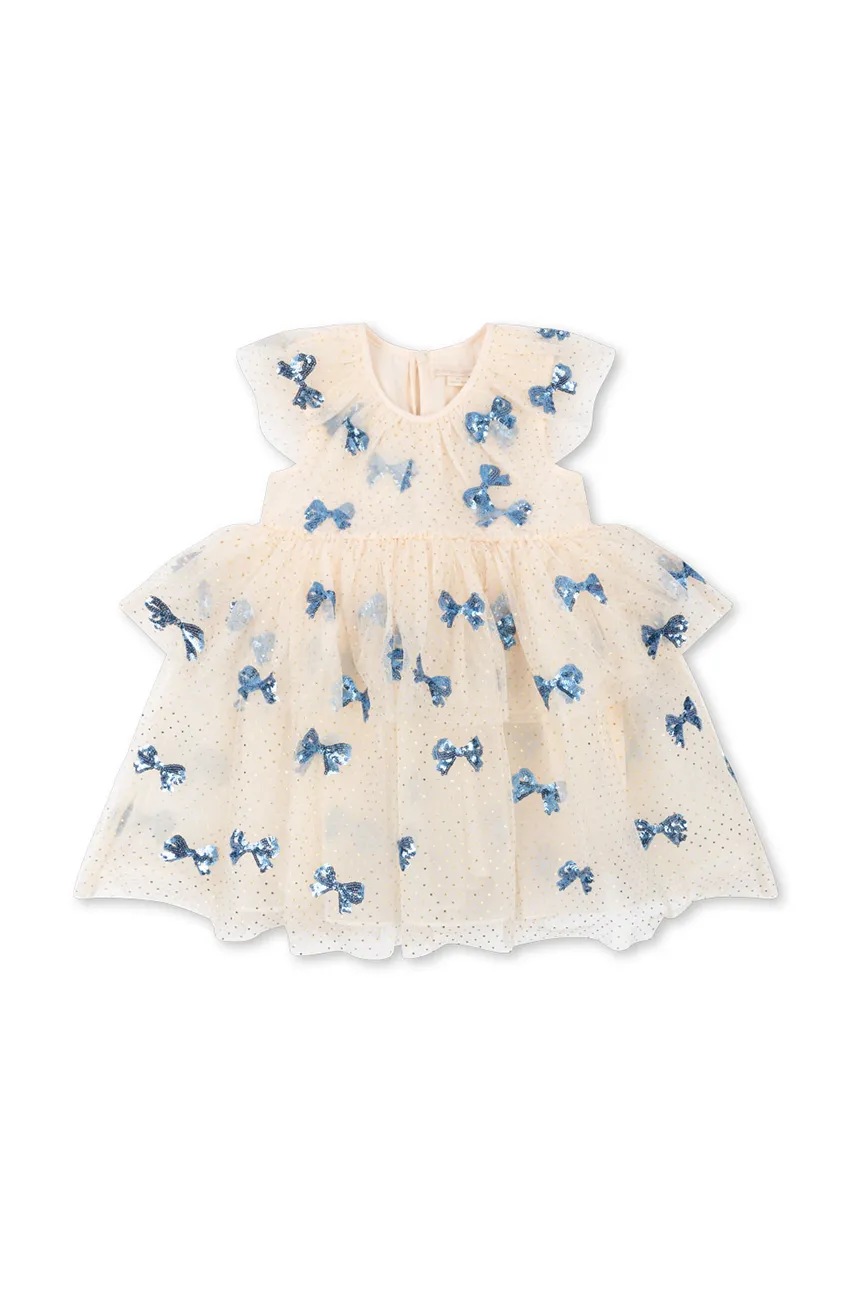 Детское платье Konges Sløjd YVONNE FAIRY DRESS цвет бежевый mini расклешённое KS101758