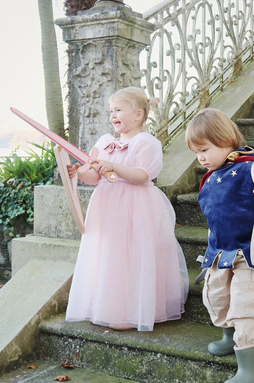

Детска рокля Konges Sløjd PRINCESS DRESS COSTUME в розово къса разкроена KS101774, Розов