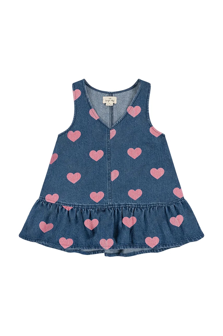 Konges Sløjd rochie din denim pentru copii MAGOT DRESS GOTS mini, evazati, KS101805 Konges Sløjd rochie din denim pentru copii MAGOT DRESS GOTS mini, evazati, KS101805