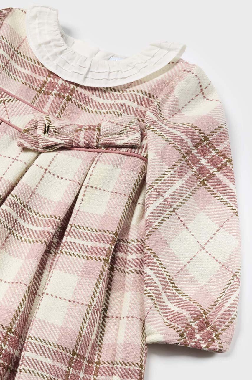 Дитяча сукня з домішкою вовни Mayoral колір рожевий mini розкльошена 2903