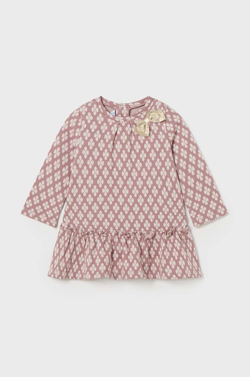 Mayoral rochie fete culoarea roz, mini, evazată, 2908