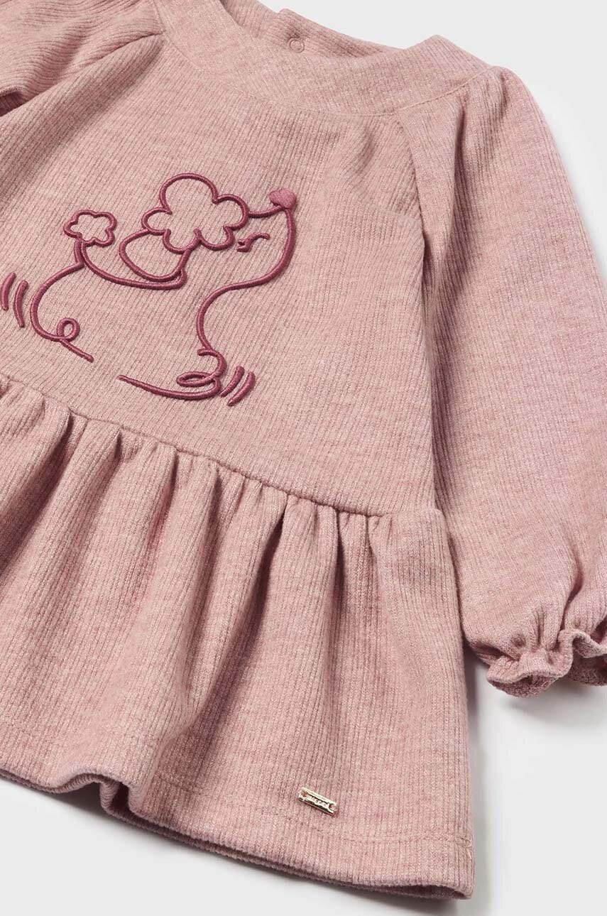 Детское платье Mayoral цвет розовый mini расклешённое 2920 Детское платье Mayoral цвет розовый mini расклешённое 2920