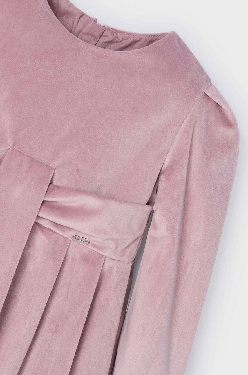 Детское платье Mayoral цвет розовый mini расклешённое 4915