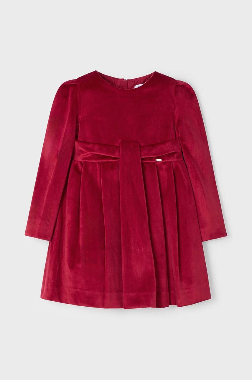 Mayoral rochie fete culoarea rosu, mini, evazată, 4915