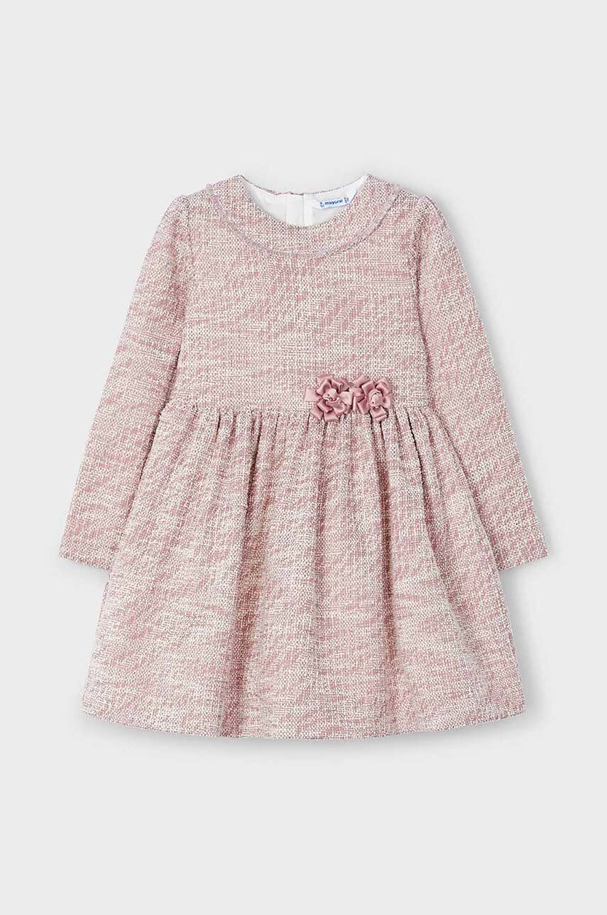 Mayoral rochie fete culoarea roz, mini, evazată, 4916