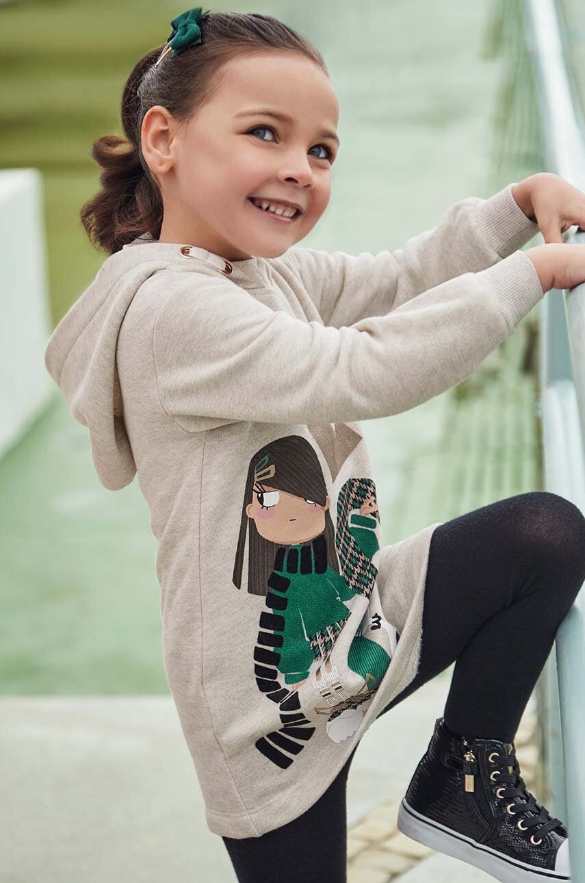 Mayoral rochie fete culoarea verde, mini, dreaptă, 4930