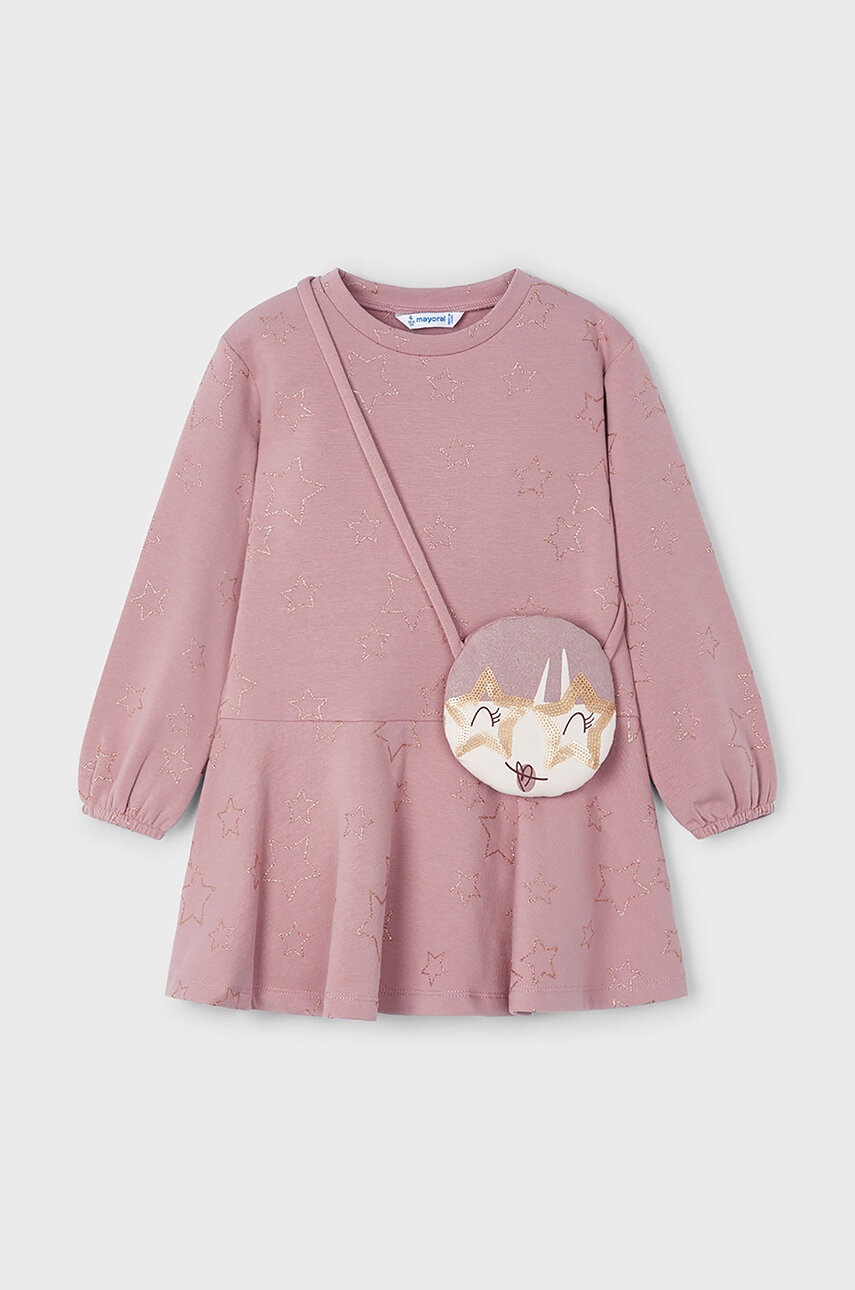 Дитяча сукня Mayoral колір рожевий mini розкльошена 4931