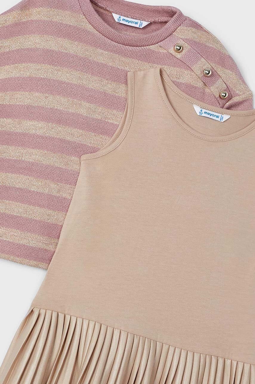 Детское платье Mayoral цвет розовый mini расклешённое 4932