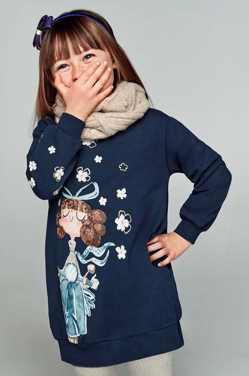 Mayoral rochie fete culoarea bleumarin, mini, dreaptă, 4933