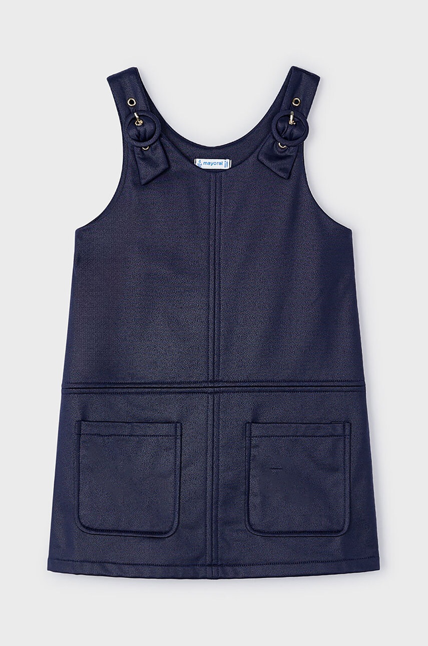 Детское платье Mayoral цвет синий mini прямое 4934
