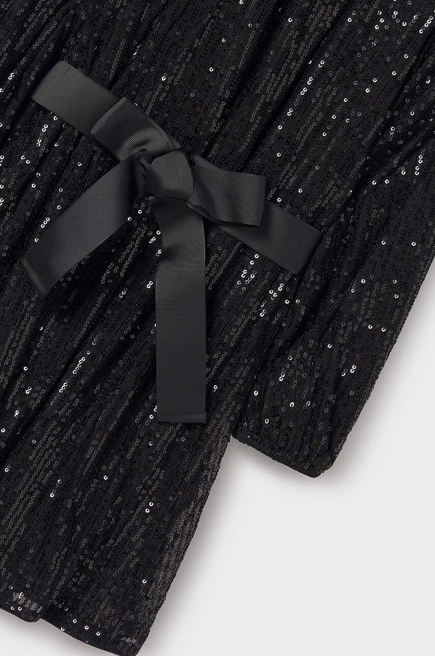 Детское платье Mayoral цвет чёрный mini прямое 7980