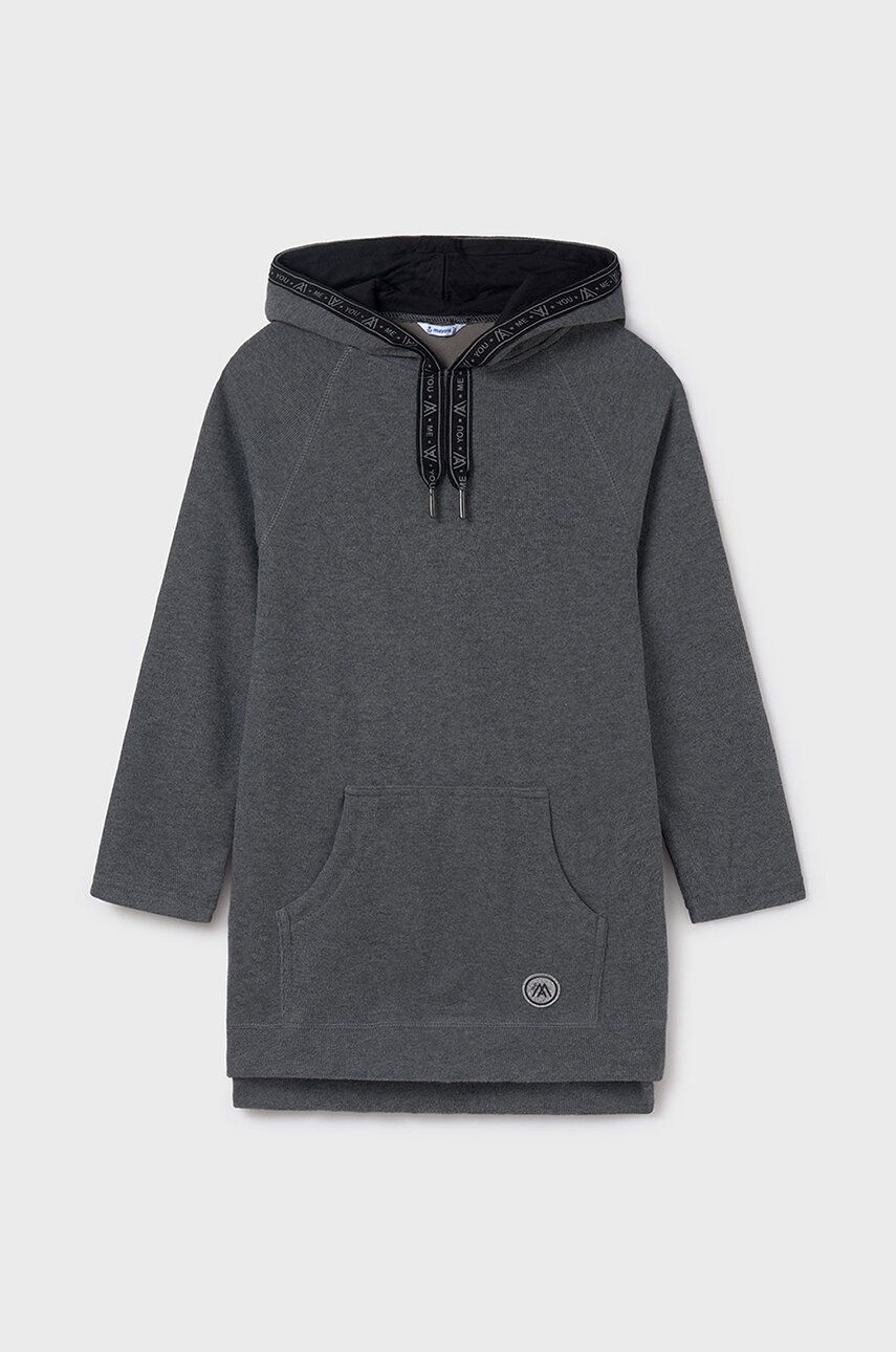 Mayoral rochie fete culoarea gri, mini, dreaptă, 7983