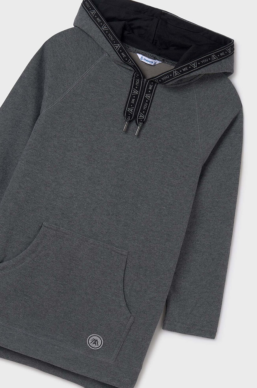 Детское платье Mayoral цвет серый mini прямое 7983