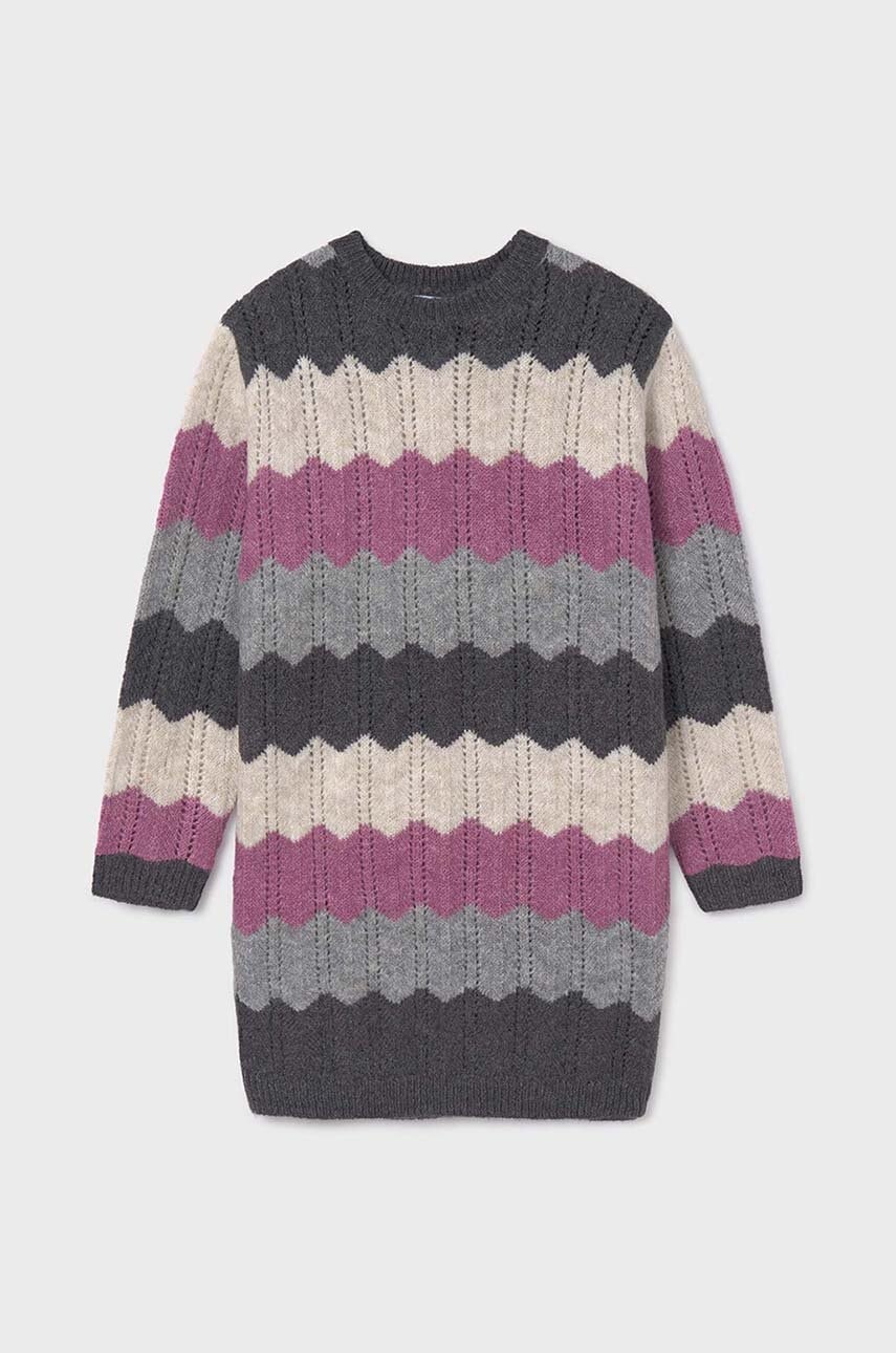 Mayoral rochie fete culoarea violet, mini, mulată, 7984