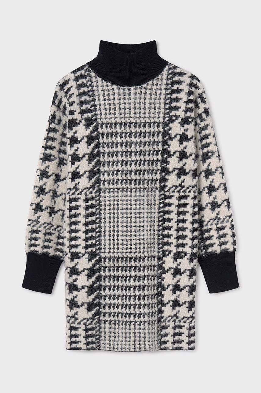 Детское платье Mayoral цвет чёрный mini прямое 7987 Детское платье Mayoral цвет чёрный mini прямое 7987