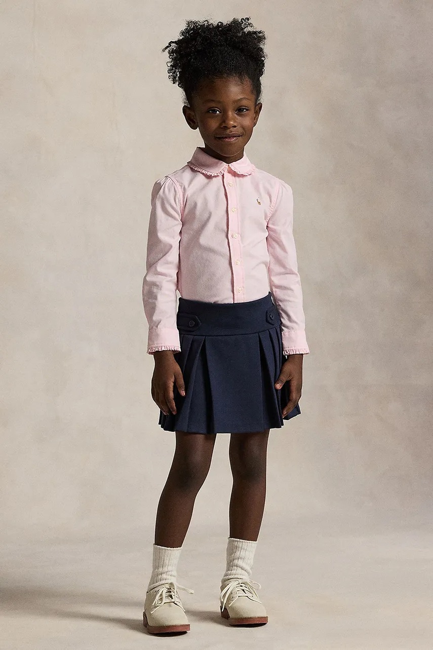 Παιδικό βαμβακερό πουκάμισο Polo Ralph Lauren φωτογραφία