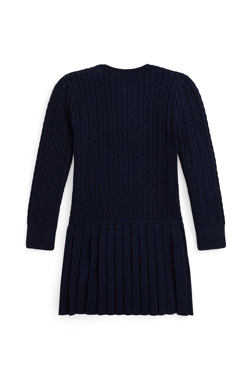 Детское платье Polo Ralph Lauren цвет синий mini прямое 312950782002