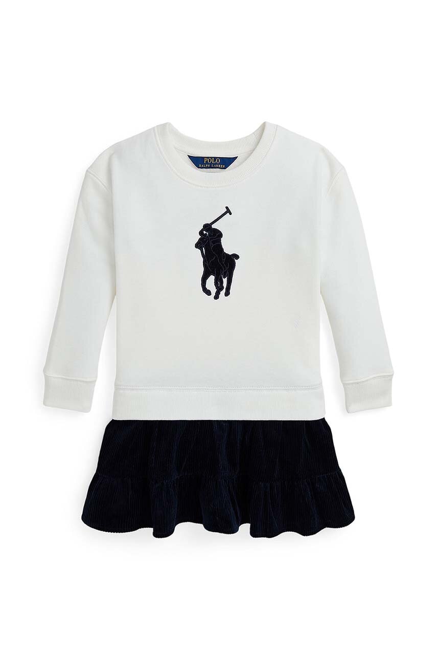 Дитяча сукня Polo Ralph Lauren колір білий mini розкльошена 312950935001