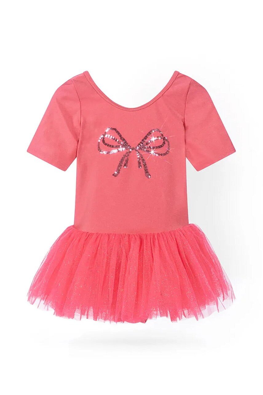 Konges Sløjd rochie fete BALLERINA SEQUIN DRESS culoarea roz, mini, evazati, KS101886