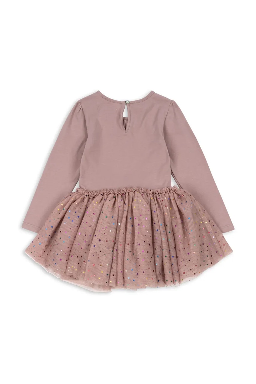 Детское платье Konges Sløjd FAIRY BALLERINA DRESS GRS цвет бежевый mini расклешённое KS101967 Детское платье Konges Sløjd FAIRY BALLERINA DRESS GRS цвет бежевый mini расклешённое KS101967