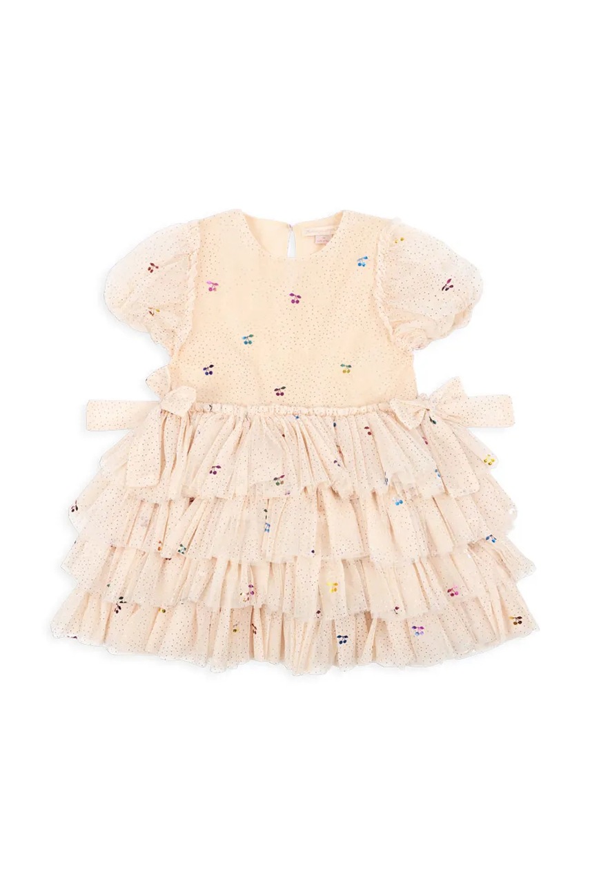Дитяча сукня Konges Sløjd FAY DRESS GRS колір бежевий mini розкльошена KS101971