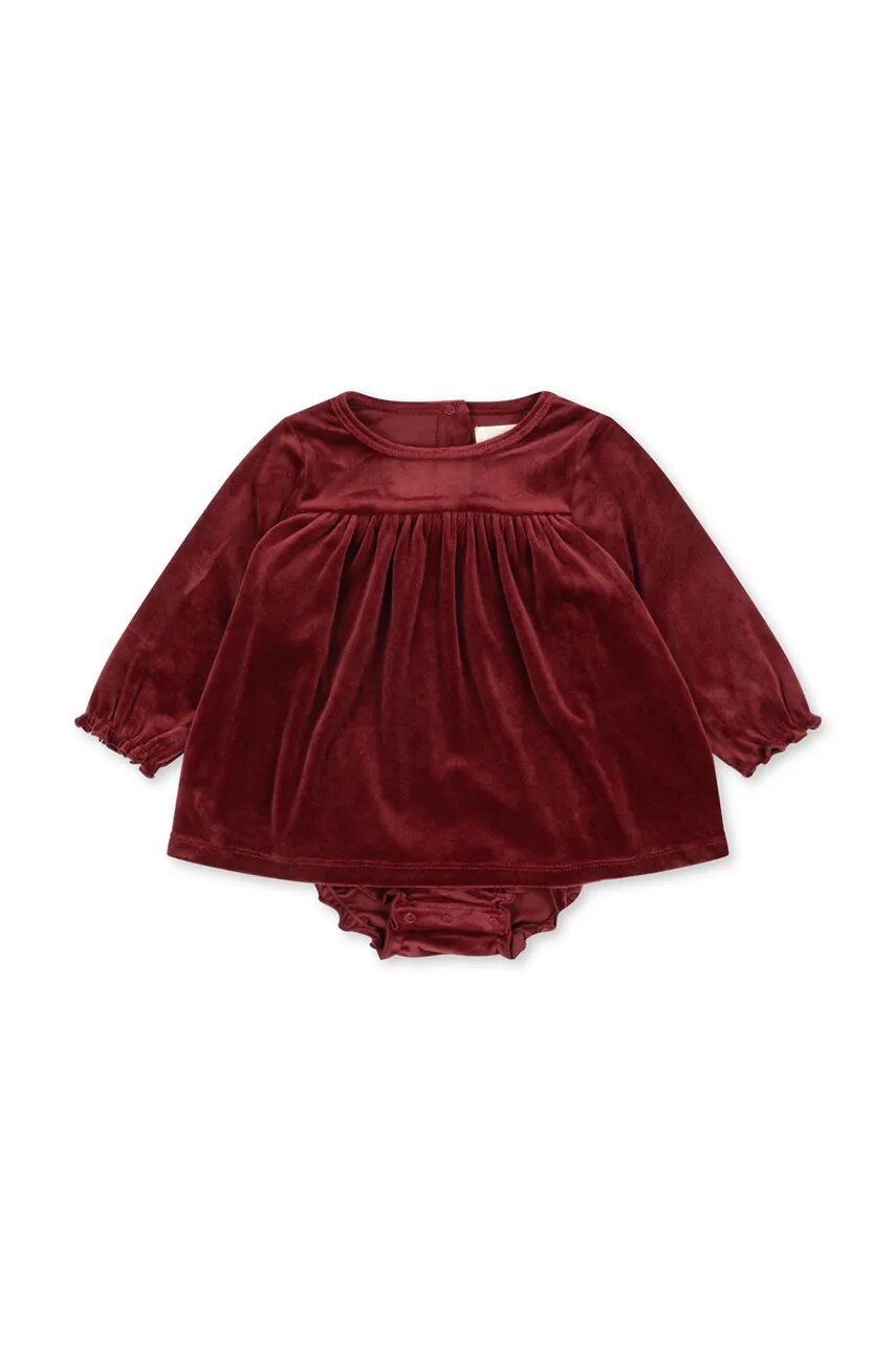 Levně Kojenecké šaty Konges Sløjd JINGLE ROMPER DRESS GRS červená barva, mini, áčková, KS101998