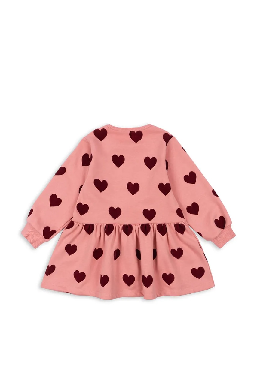 Детское платье Konges Sløjd LOU SWEAT DRESS OCS цвет розовый mini расклешённое KS102019 Детское платье Konges Sløjd LOU SWEAT DRESS OCS цвет розовый mini расклешённое KS102019