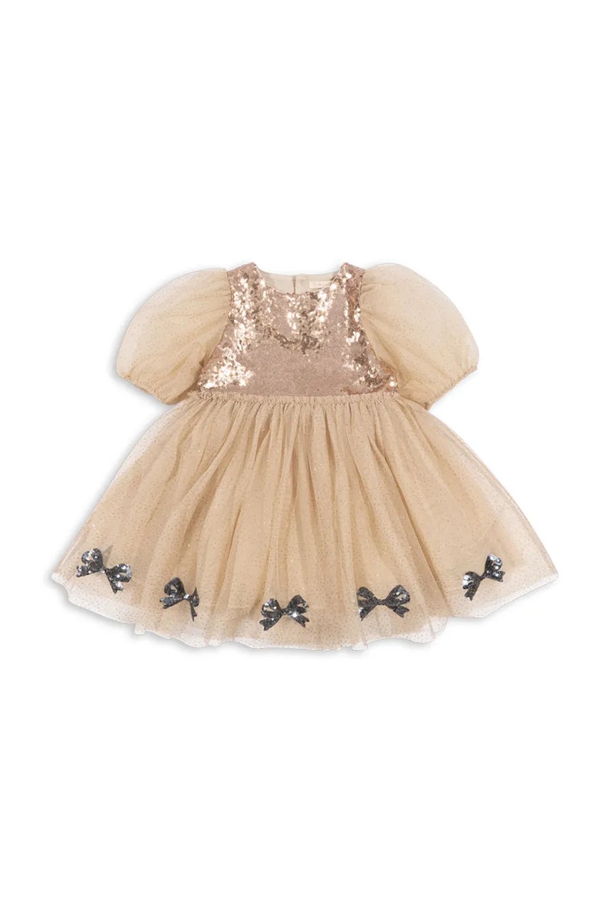 Детское платье Konges Sløjd MEI DRESS цвет бежевый mini расклешённое KS102046