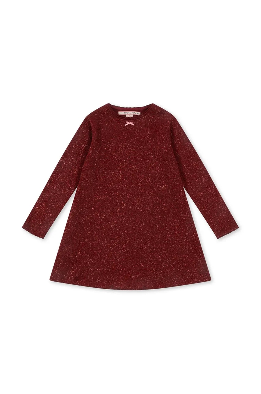 Konges Sløjd rochie ROLI DRESS culoarea rosu, mini, evazati, KS102090 Konges Sløjd rochie ROLI DRESS culoarea rosu, mini, evazati, KS102090