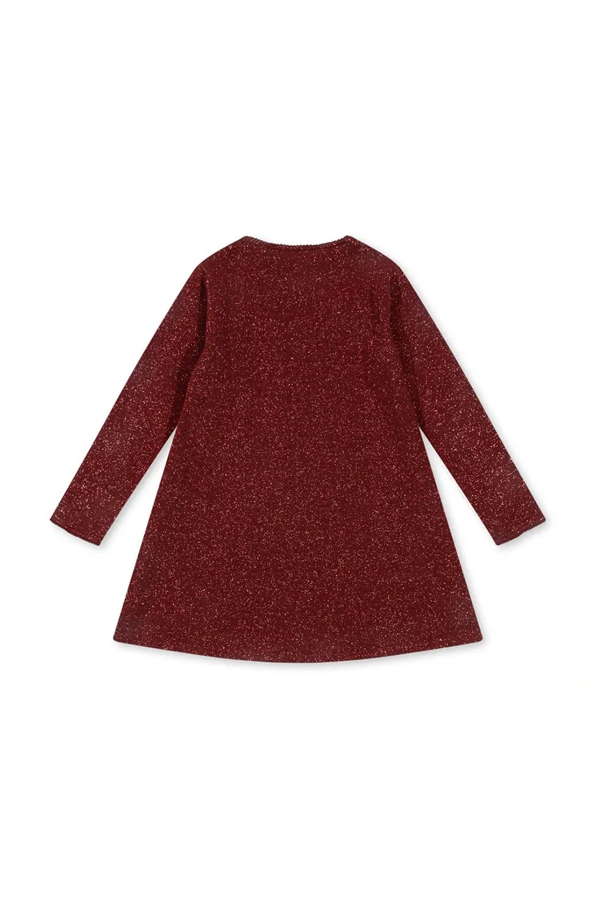 Платье Konges Sløjd ROLI DRESS цвет красный mini расклешённое KS102090