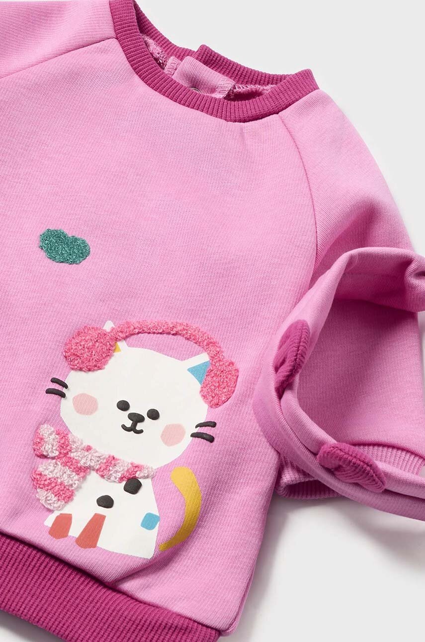 Сукня для немовлят Mayoral Newborn колір рожевий mini пряма 2812