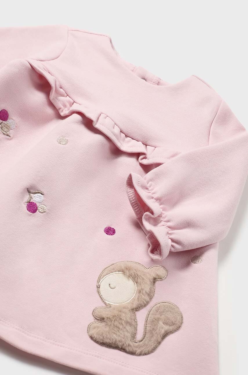 Платье для младенцев Mayoral Newborn цвет розовый mini расклешённое 2885