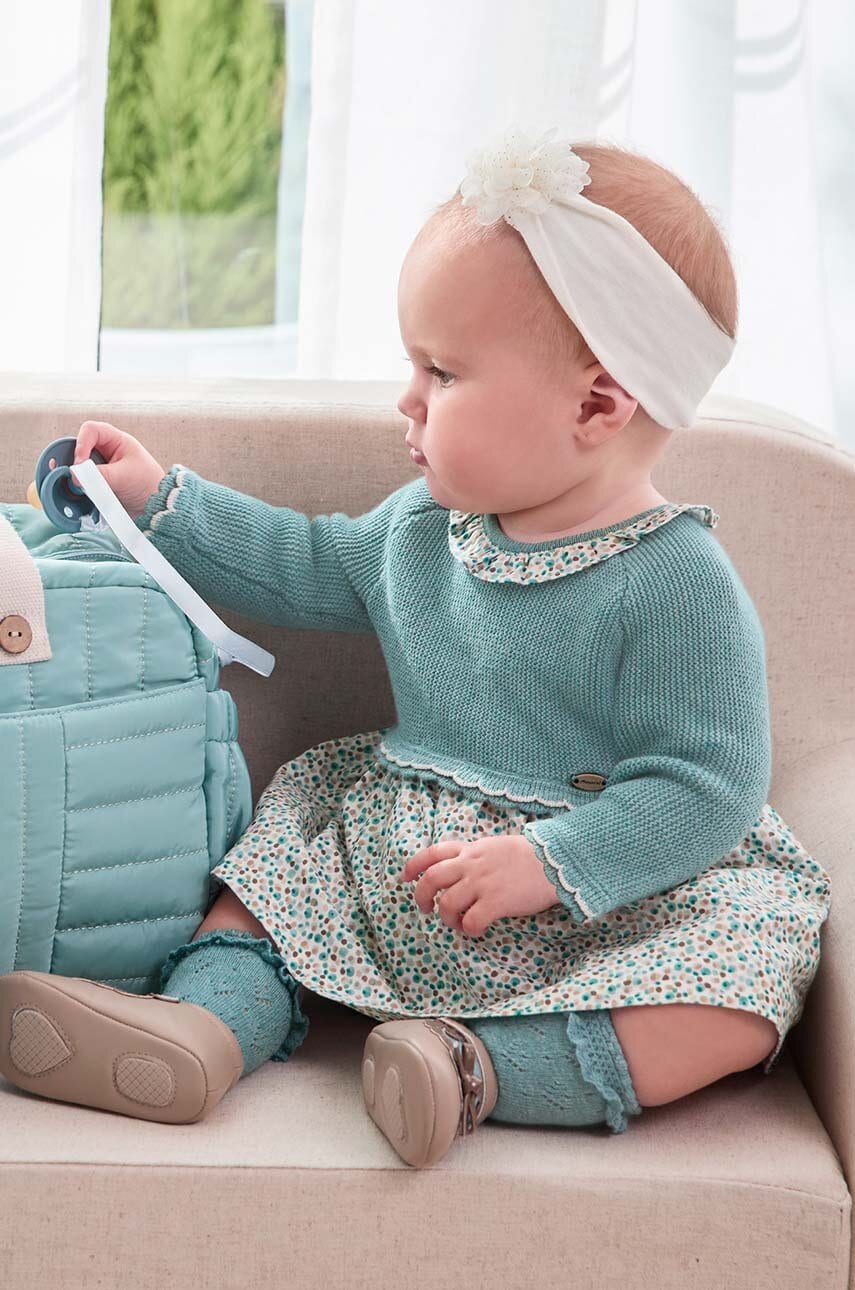 Mayoral Newborn rochie din bumbac pentru bebeluși mini, evazati, 2886 Mayoral Newborn rochie din bumbac pentru bebeluși mini, evazati, 2886