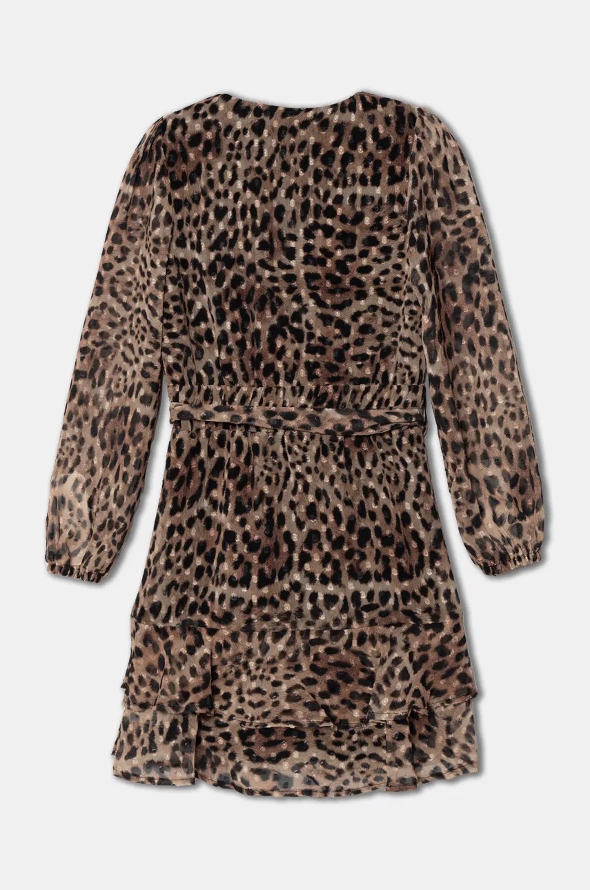 Детское платье Guess цвет бежевый mini расклешённое J4BK19 WGLQ0 Детское платье Guess цвет бежевый mini расклешённое J4BK19 WGLQ0