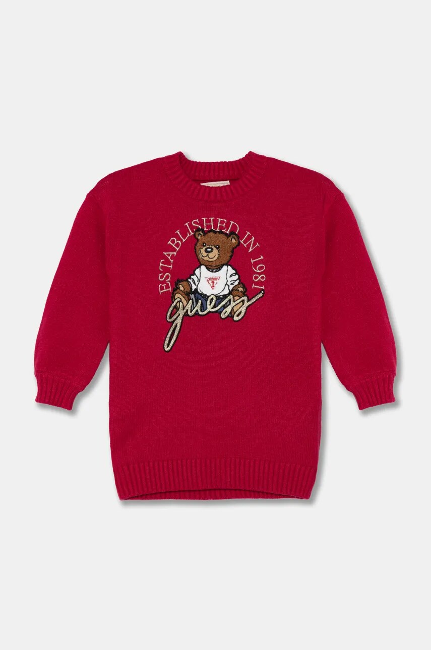 Levně Šaty Guess růžová barva, mini, K4BK07 Z3GS0