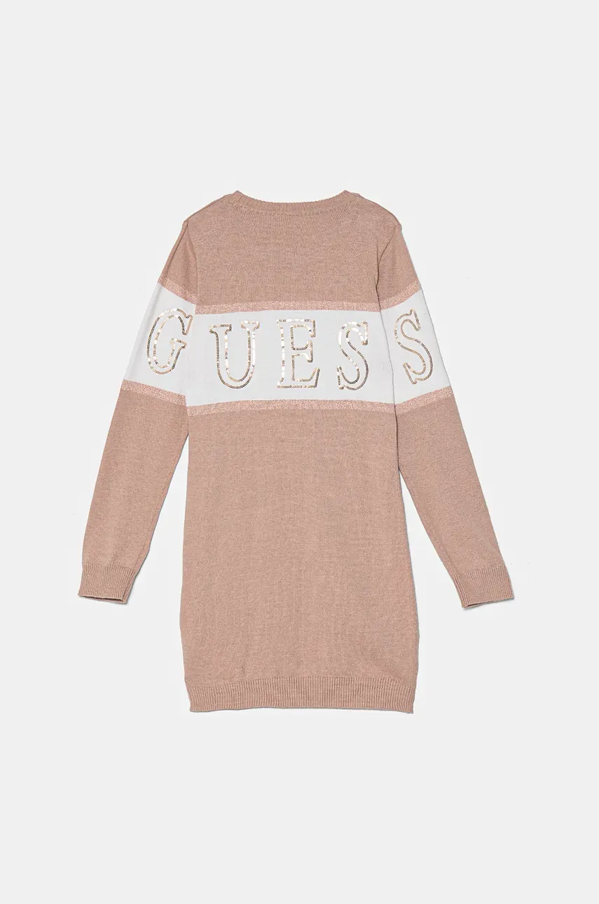 Obleka Guess Roza Barva, J4BK00 Z3IF0