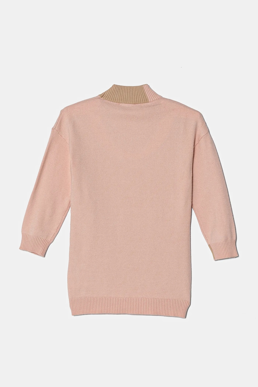 Детское платье Pinko Up цвет розовый mini прямое F4PIBGDR109 Детское платье Pinko Up цвет розовый mini прямое F4PIBGDR109