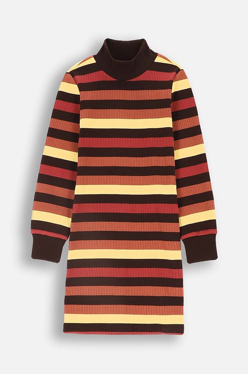 Coccodrillo rochie din bumbac pentru copii culoarea alb, mini, mulata, RODEO GIRL JUNIOR Coccodrillo rochie din bumbac pentru copii culoarea alb, mini, mulata, RODEO GIRL JUNIOR