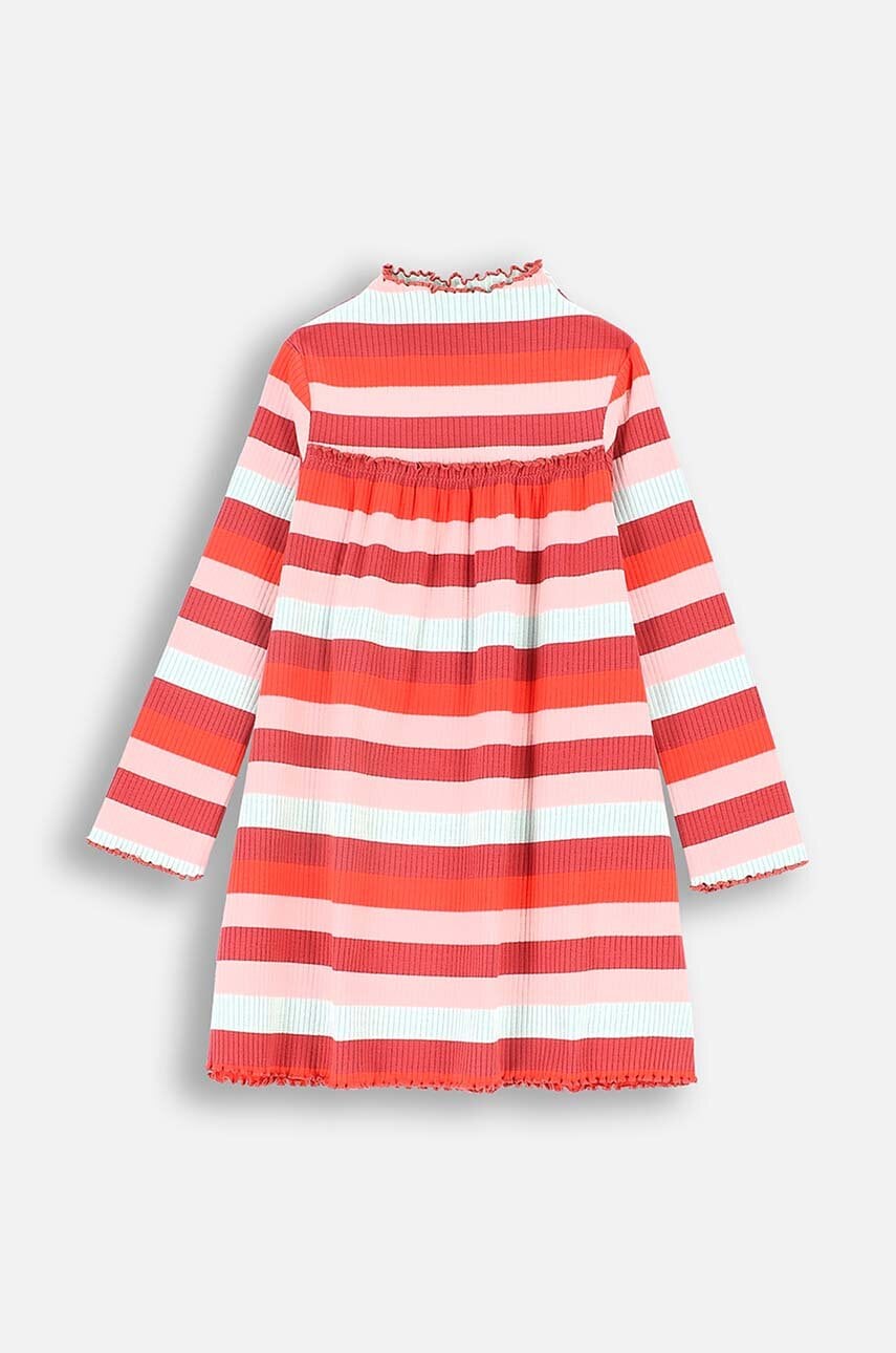 Coccodrillo rochie din bumbac pentru copii culoarea alb, mini, evazată, RODEO GIRL KIDS