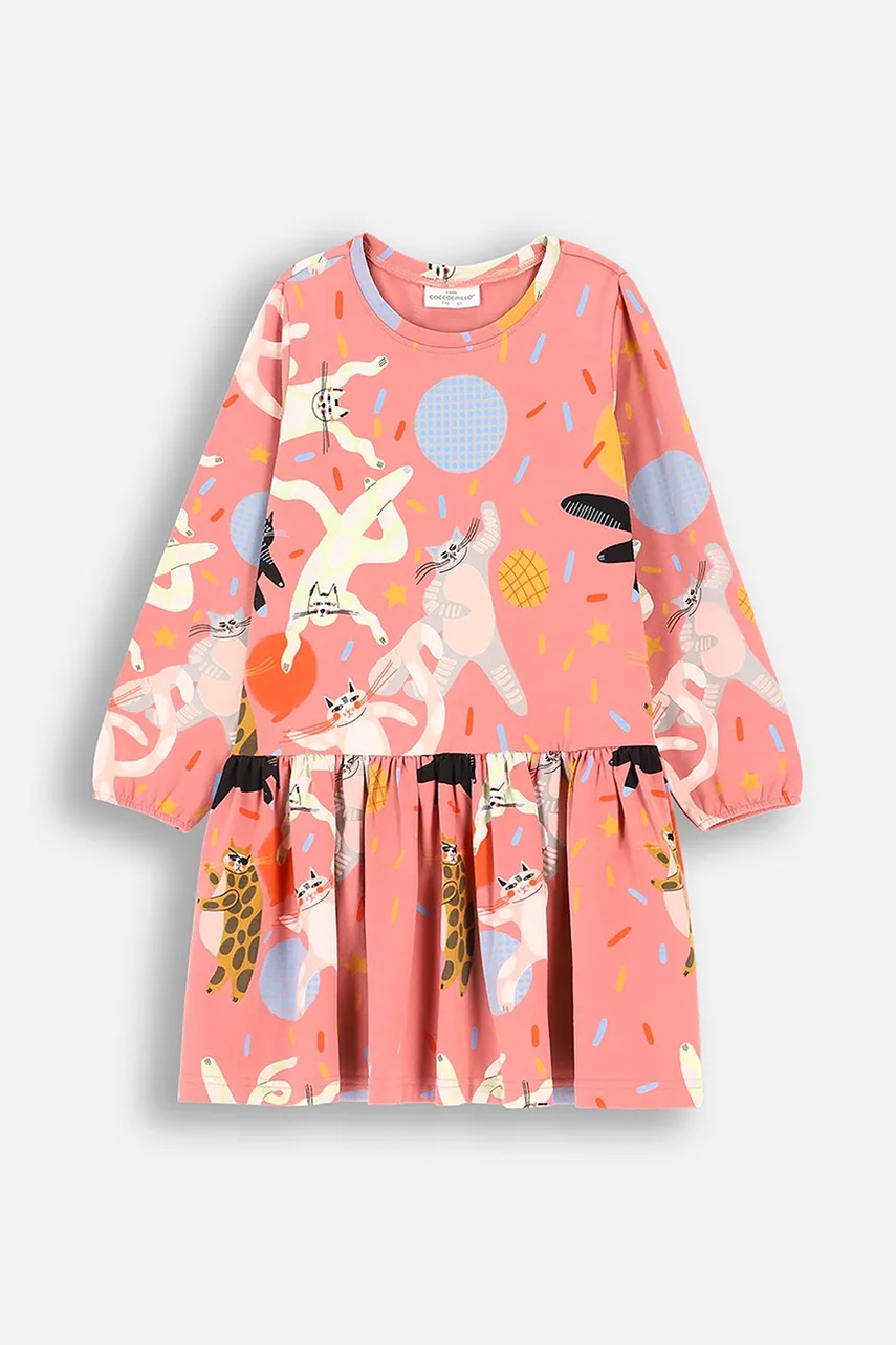 Детское платье Coccodrillo цвет белый mini расклешённая LICENCE GIRL KOCIA SZAJKA в Полтаве Детское платье Coccodrillo цвет белый mini расклешённая LICENCE GIRL KOCIA SZAJKA в Полтаве