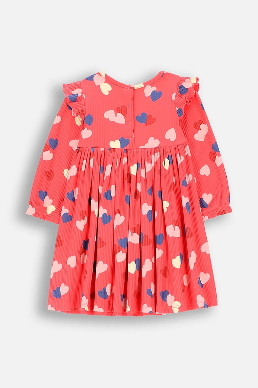 Платье для младенцев Coccodrillo цвет розовый mini расклешённое HEARTS GIRL NEWBORN Платье для младенцев Coccodrillo цвет розовый mini расклешённое HEARTS GIRL NEWBORN