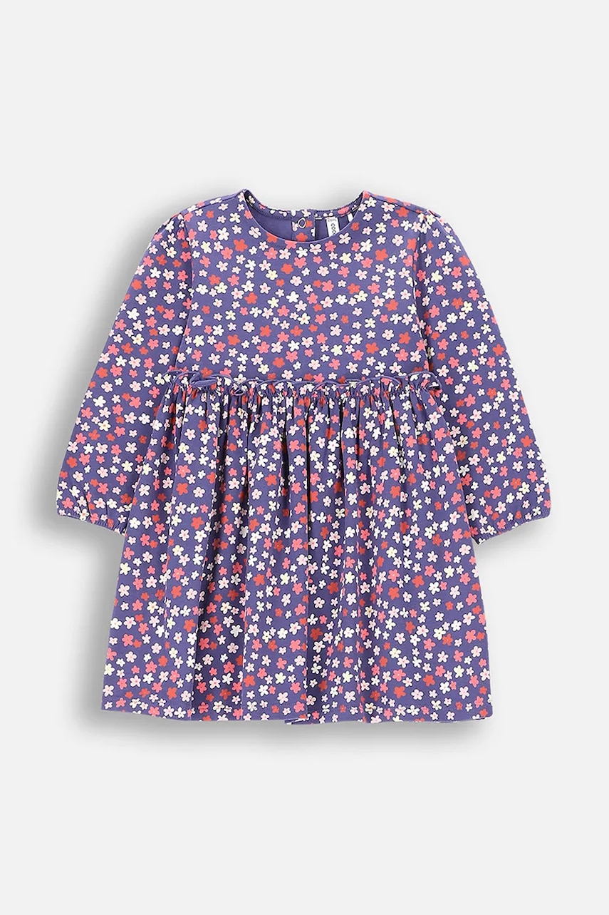 Coccodrillo rochie bebe culoarea violet, mini, evazati, HEARTS GIRL NEWBORN Coccodrillo rochie bebe culoarea violet, mini, evazati, HEARTS GIRL NEWBORN