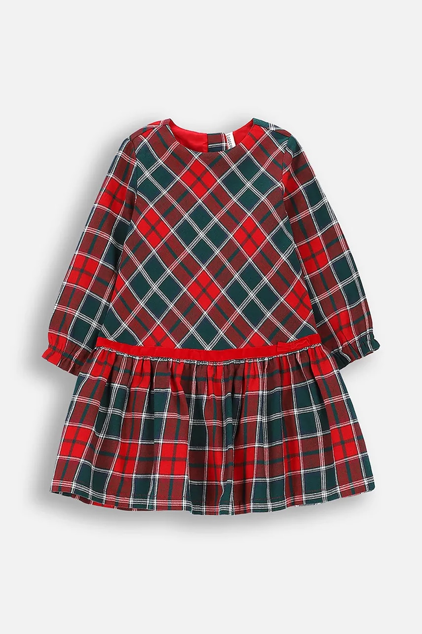 Coccodrillo rochie din bumbac pentru bebeluși culoarea alb, mini, evazați, ELEGANT BABY GIRL Coccodrillo rochie din bumbac pentru bebeluși culoarea alb, mini, evazați, ELEGANT BABY GIRL