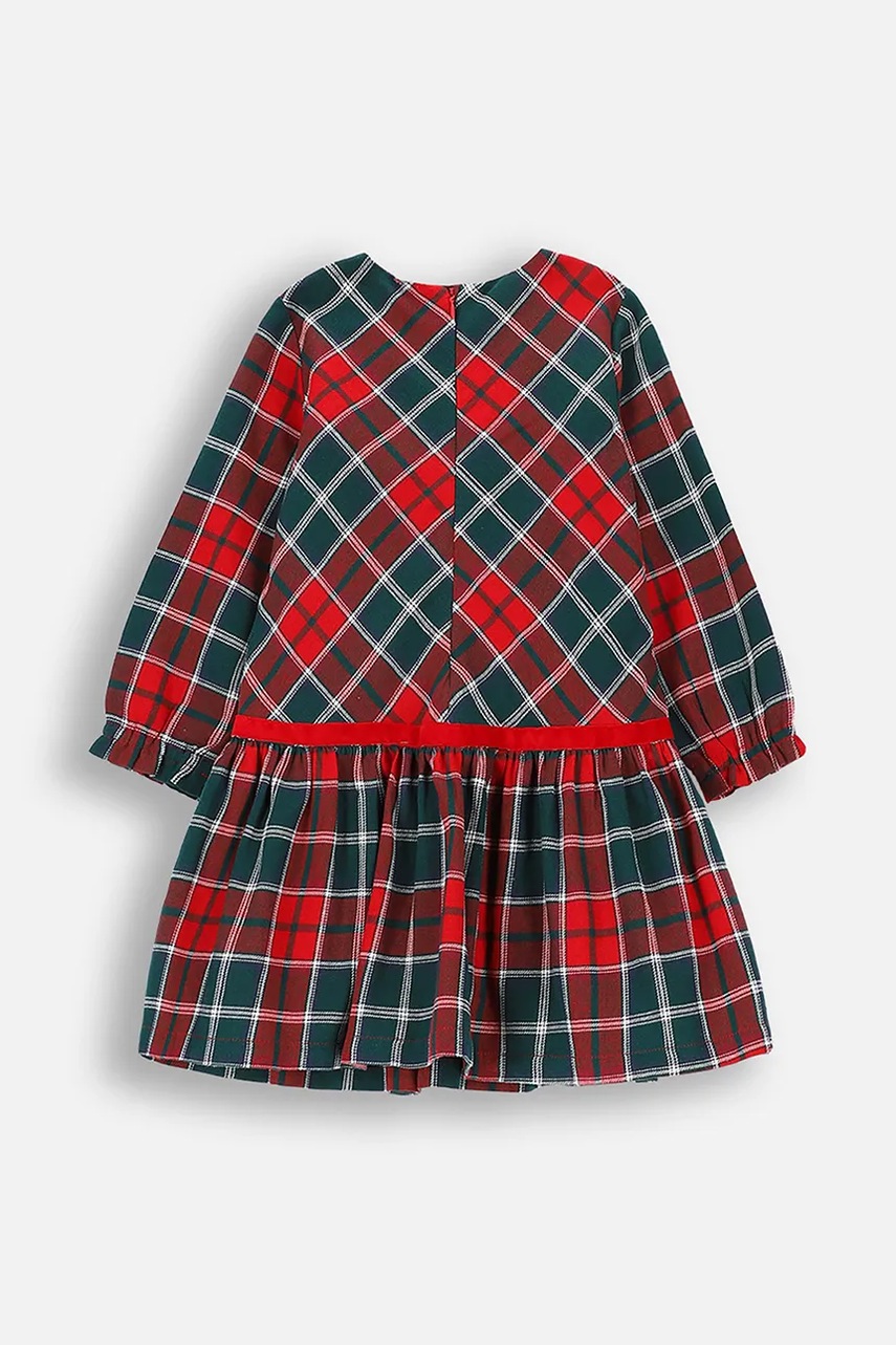 Дитяча бавовняна сукня Coccodrillo колір білий mini розкльошена ELEGANT BABY GIRL