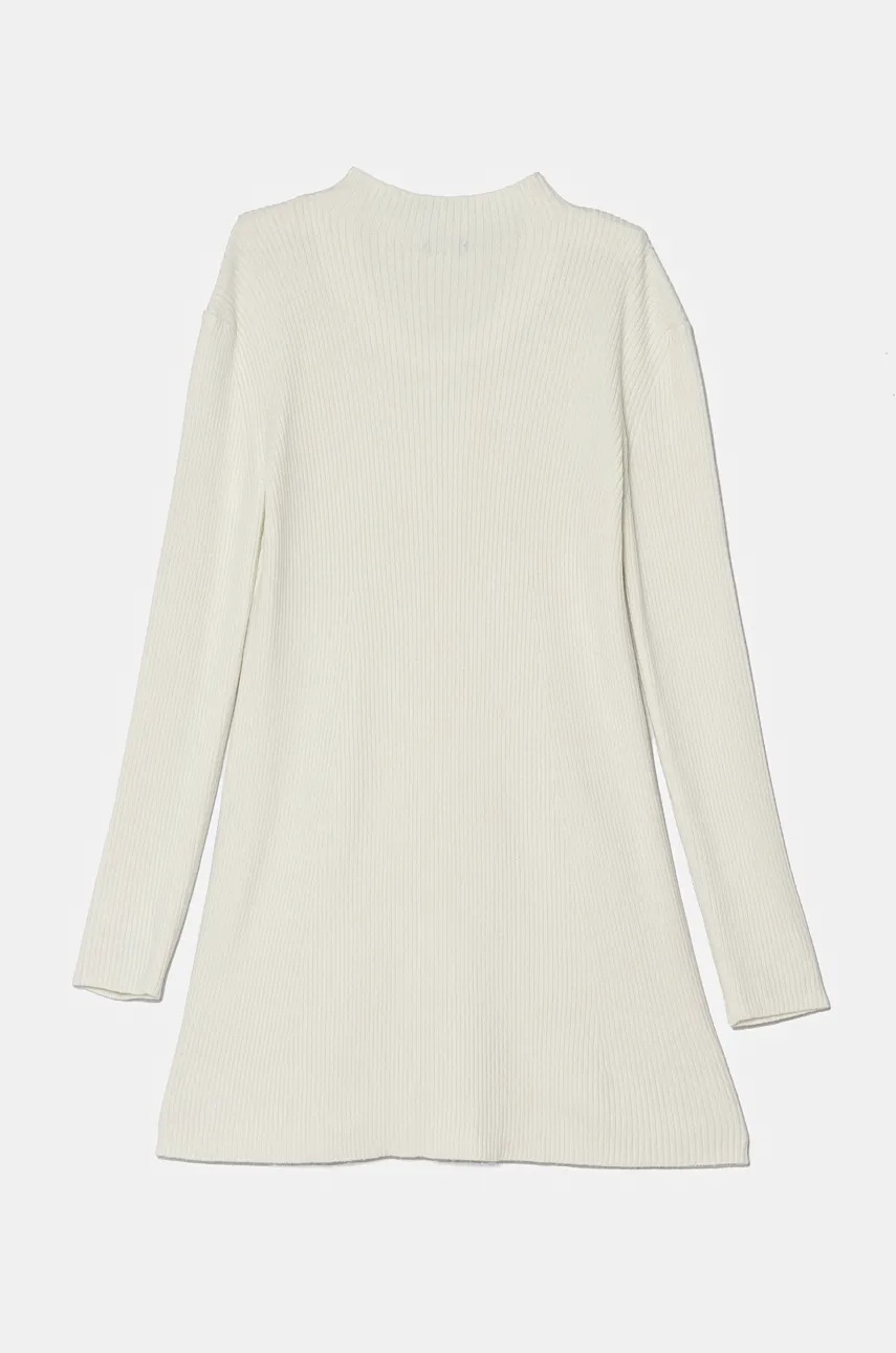 Детское платье United Colors of Benetton цвет бежевый mini облегающее 1170CV006